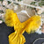 Yellow Butterfly Sleeve Bodysuit