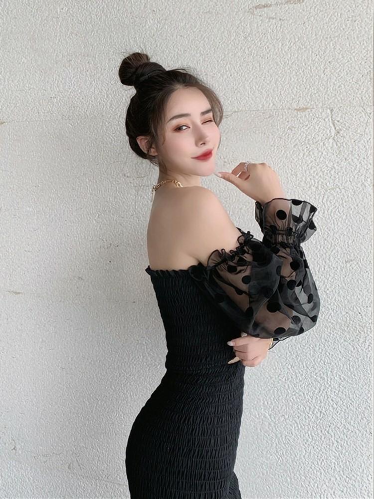 black dress