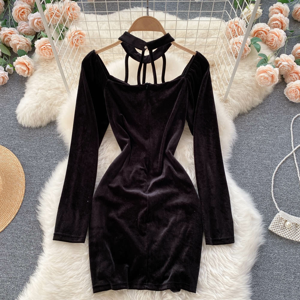 Velvet Choker Dress