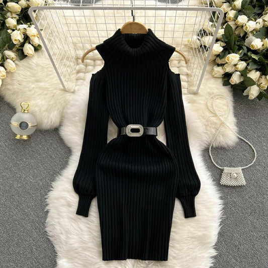Black Belted Dress